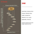 GobekUsa Lotus Leaf LED Pendant Chandelier for Staircase & Living Room Beauty