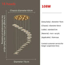 GobekUsa Lotus Leaf LED Pendant Chandelier for Staircase & Living Room Beauty