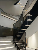 GobekUsa Lotus Leaf LED Pendant Chandelier for Staircase & Living Room Beauty