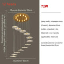 GobekUsa Lotus Leaf LED Pendant Chandelier for Staircase & Living Room Beauty
