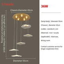 GobekUsa Lotus Leaf LED Pendant Chandelier for Staircase & Living Room Beauty