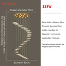 GobekUsa Lotus Leaf LED Pendant Chandelier for Staircase & Living Room Beauty