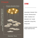 GobekUsa Lotus Leaf LED Pendant Chandelier for Staircase & Living Room Beauty