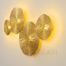 GobekUsa Lotus Leaf LED Wall Sconce - Copper Industrial Luminaire