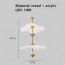 GobekUsa Lotus Leaf Pendant Lamp - Gold Metal Art Deco Lighting for Home, Restaurant, Shop