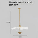 GobekUsa Lotus Leaf Pendant Lamp - Gold Metal Art Deco Lighting for Home, Restaurant, Shop