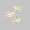 GobekUsa Lotus Leaf Pendant Light, LED Chandelier for Restaurant and Bedroom