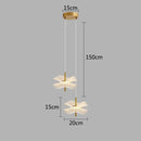 GobekUsa Lotus Leaf Pendant Light, LED Chandelier for Restaurant and Bedroom