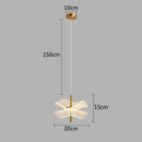 GobekUsa Lotus Leaf Pendant Light, LED Chandelier for Restaurant and Bedroom