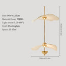 GobekUsa Lotus Leaf Pendant Lights for Ceiling Staircase Chandelier - Modern LED Hanging Lamps