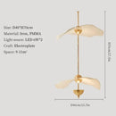 GobekUsa Lotus Leaf Pendant Lights for Ceiling Staircase Chandelier - Modern LED Hanging Lamps