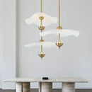 GobekUsa Lotus Leaf Pendant Lights for Ceiling Staircase Chandelier - Modern LED Hanging Lamps