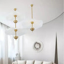 GobekUsa Lotus Leaf Pendant Lights for Ceiling Staircase Chandelier - Modern LED Hanging Lamps