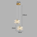 GobekUsa Lotus Leaf Pendant Lights: LED Art Chandelier for Restaurant and Bedroom