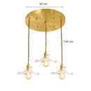GobekUsa Lotus Leaf Pendant Lights: Modern Nordic Glass Pendant Lamp for Bedroom, Dining Room, Kitchen