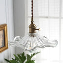 GobekUsa Lotus Leaf Pendant Lights: Modern Nordic Glass Pendant Lamp for Bedroom, Dining Room, Kitchen