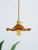 GobekUsa Lotus Leaf Pendant Lights: Modern Nordic Glass Pendant Lamp for Bedroom, Dining Room, Kitchen