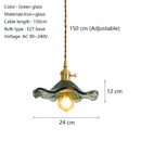 GobekUsa Lotus Leaf Pendant Lights: Modern Nordic Glass Pendant Lamp for Bedroom, Dining Room, Kitchen