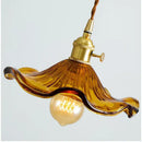 GobekUsa Lotus Leaf Pendant Lights: Modern Nordic Glass Pendant Lamp for Bedroom, Dining Room, Kitchen