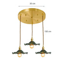 GobekUsa Lotus Leaf Pendant Lights: Modern Nordic Glass Pendant Lamp for Bedroom, Dining Room, Kitchen