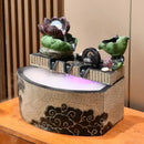 GobekUsa Lotus Leaf Water Feature: Feng Shui Fish Tank Circulation Wheel for Housewarming