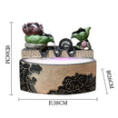 GobekUsa Lotus Leaf Water Feature: Feng Shui Fish Tank Circulation Wheel for Housewarming