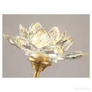 GobekUsa Lotus LED Crystal Wall Lamp: Chinese Style Bedroom & Living Room Decor