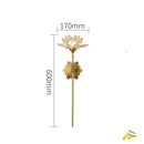 GobekUsa Lotus LED Crystal Wall Lamp: Chinese Style Bedroom & Living Room Decor