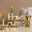 GobekUsa Love Bear 3D Ceramic Christmas Decoration Ornaments Festive Gift