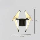GobekUsa Love Bird LED Wall Sconce Iron Acryl Wall Light for Bedroom Corridor