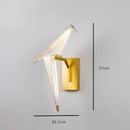 GobekUsa Love Bird LED Wall Sconce Iron Acryl Wall Light for Bedroom Corridor