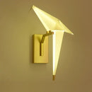 GobekUsa Love Bird LED Wall Sconce Iron Acryl Wall Light for Bedroom Corridor