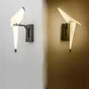 GobekUsa Love Bird LED Wall Sconce Iron Acryl Wall Light for Bedroom Corridor