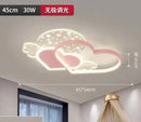 GobekUsa Love Ceiling Lamp: Modern Adjustable LED Chandelier for Boys & Girls Room
