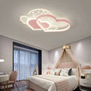 GobekUsa Love Ceiling Lamp: Modern Adjustable LED Chandelier for Boys & Girls Room