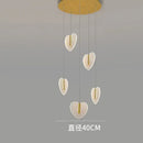 GobekUsa Love Chandelier: Luxury Crystal Gold Lighting for Staircase & Living Room