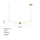 GobekUsa Love Gold Chrome Chandelier LED Suspension Lighting for Dinning Room