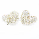 Natural woven fiber love heart decorations bedroom wedding decor by Decorbites