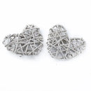 Natural woven fiber love heart decorations bedroom wedding decor by Decorbites