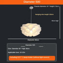GobekUsa Love Me Not Chandelier: Simple White Flower Lamp for Bedroom or Kitchen