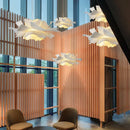 GobekUsa Love Me Not Chandelier: Simple White Flower Lamp for Bedroom or Kitchen