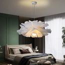 GobekUsa Love Me Not Chandelier: Simple White Flower Lamp for Bedroom or Kitchen