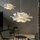 GobekUsa Love Me Not Chandelier: Simple White Flower Lamp for Bedroom or Kitchen