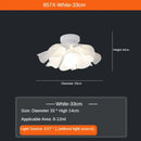GobekUsa Love Me Not Chandelier: Simple White Flower Lamp for Bedroom or Kitchen