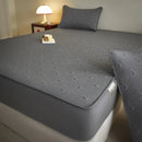 GobekUsa Love Pattern Cotton Fitted Sheet Single - Anti-Slip, Dustproof & Luxury