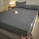 GobekUsa Love Pattern Cotton Fitted Sheet Single - Anti-Slip, Dustproof & Luxury