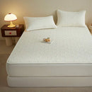 GobekUsa Love Pattern Cotton Fitted Sheet Single - Anti-Slip, Dustproof & Luxury