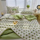 GobekUsa Love Print Soft Summer Quilt: Ice Cream Cool Feel, Skin-friendly, Washable