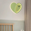 GobekUsa Love Shaped Clock Wall Lamp Sconce Dimmable Indoor Bedroom Lighting