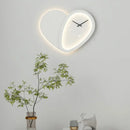 GobekUsa Love Shaped Clock Wall Lamp Sconce Dimmable Indoor Bedroom Lighting